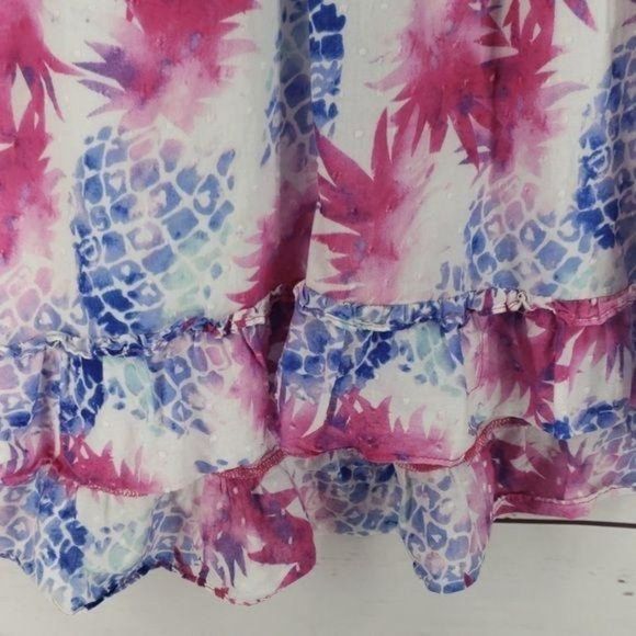 Penelope and Mack Girls Pink White Abstract Print Sleeveless Dress Size 7 - Picture 6 of 8